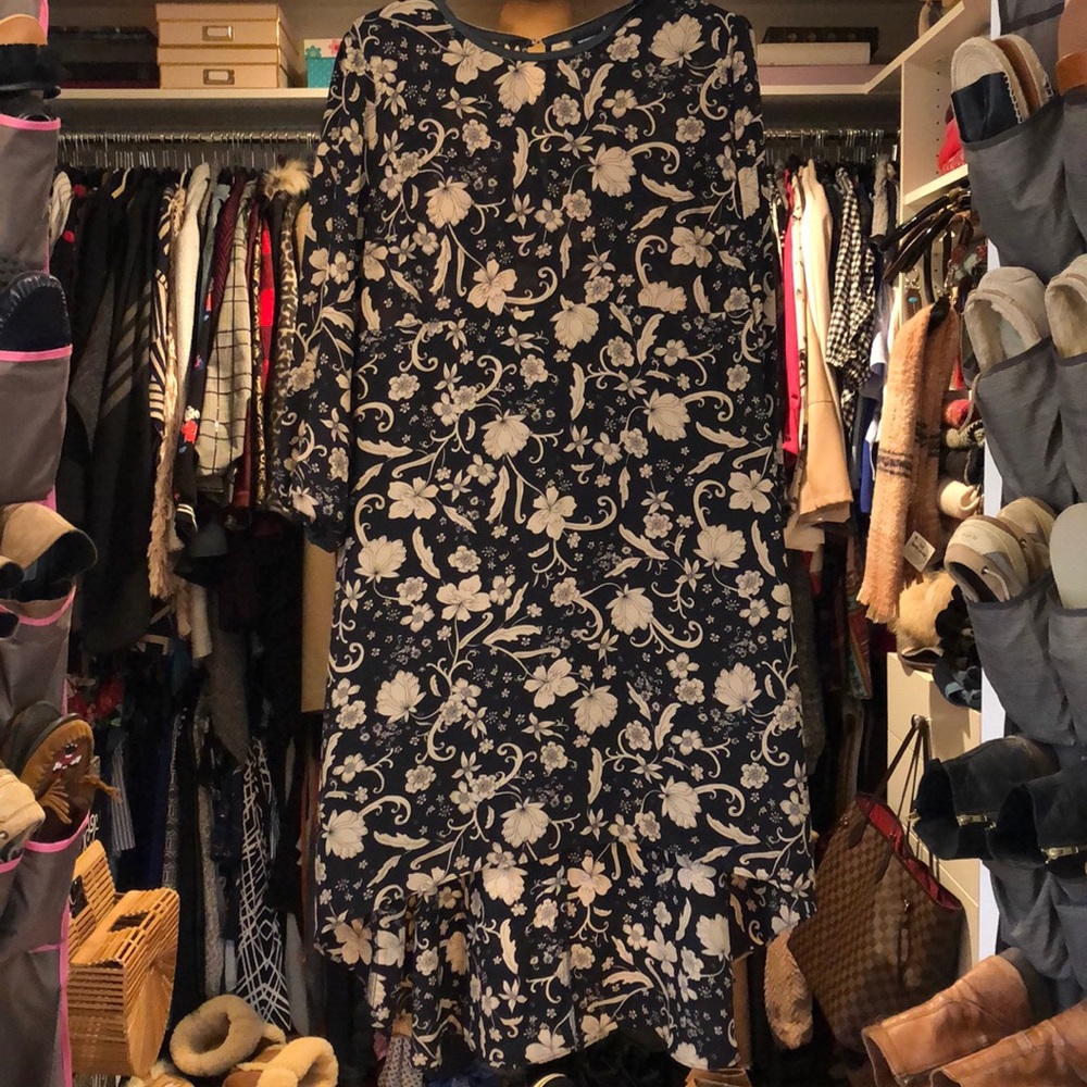 High Low floral print dress.